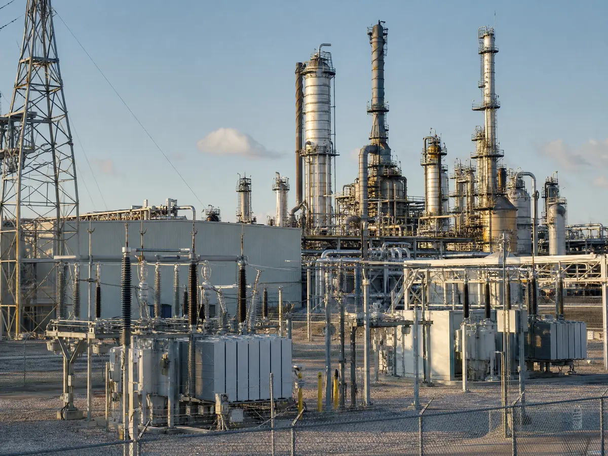 Industrial plant setting for electrical decommissioning